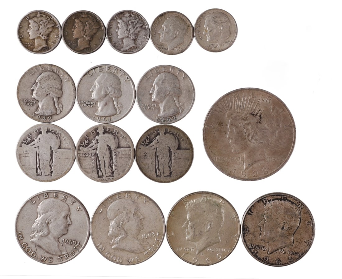 PRE-1964 US CONSTITUTIONAL SILVER $5 FACE VALUE (1 of 2)