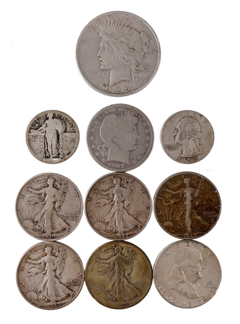 PRE-1964 US CONSTITUTIONAL SILVER $5 FACE VALUE (1 of 2)