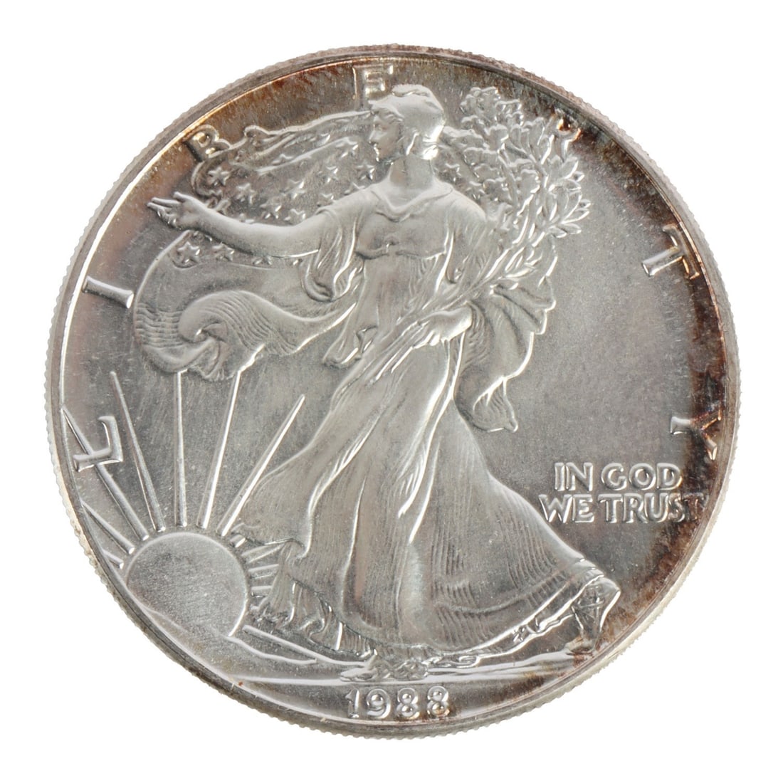 ONE US SILVER EAGLE 1 OZT .999 FINE SILVER COIN (1 of 2)
