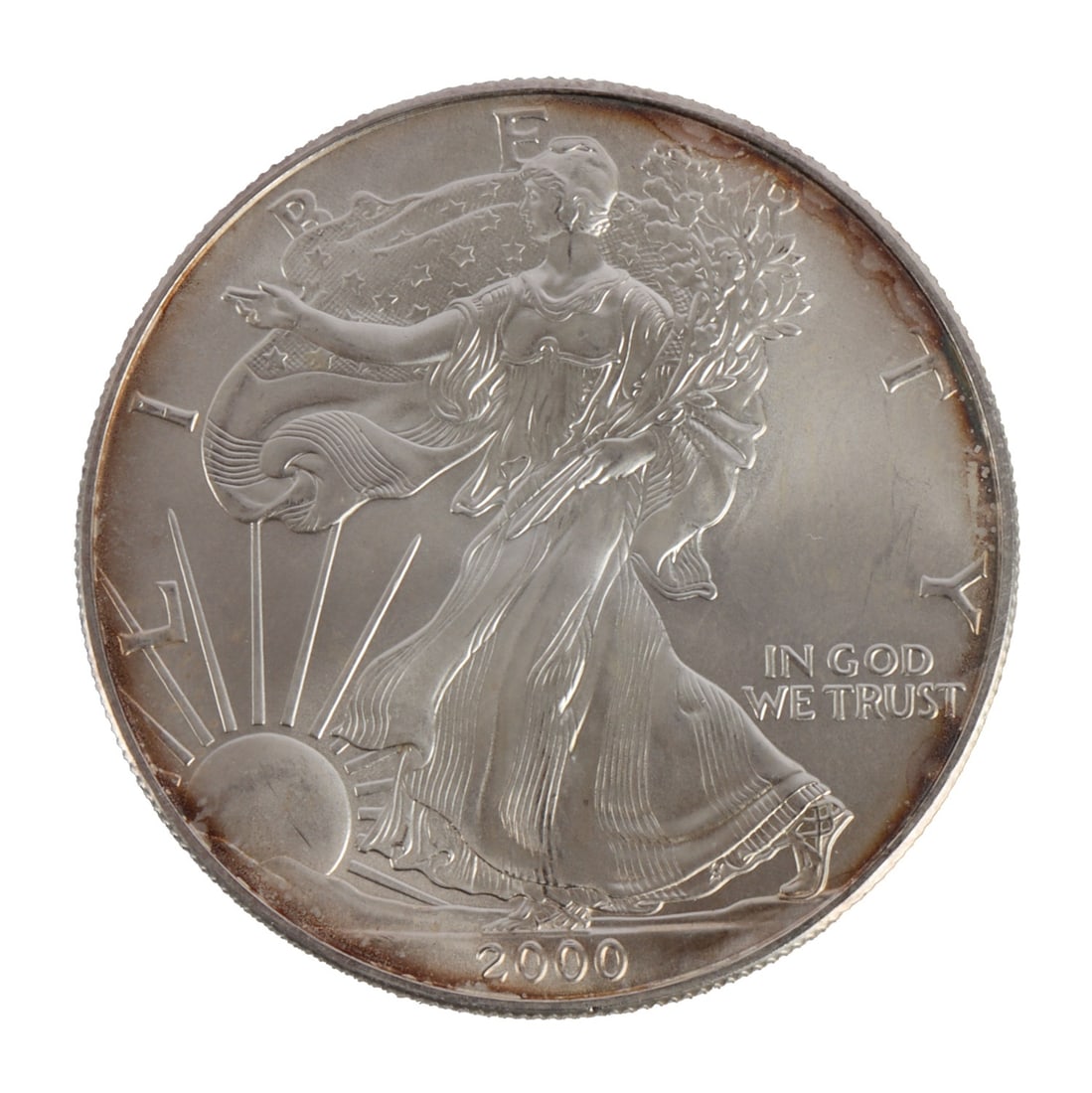 ONE US SILVER EAGLE 1 OZT .999 FINE SILVER COIN (1 of 2)