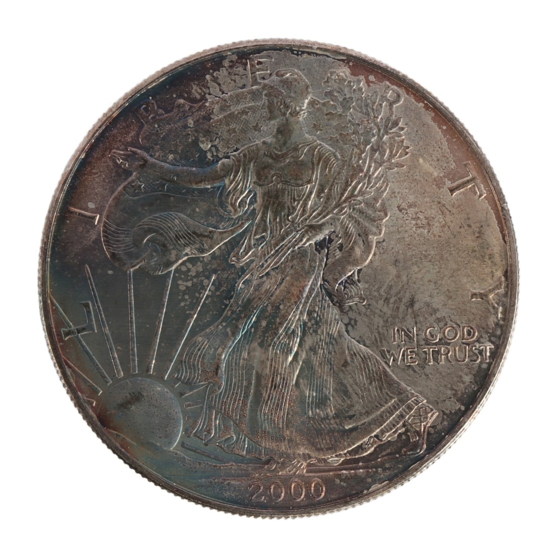 ONE US SILVER EAGLE 1 OZT .999 FINE SILVER COIN (1 of 2)