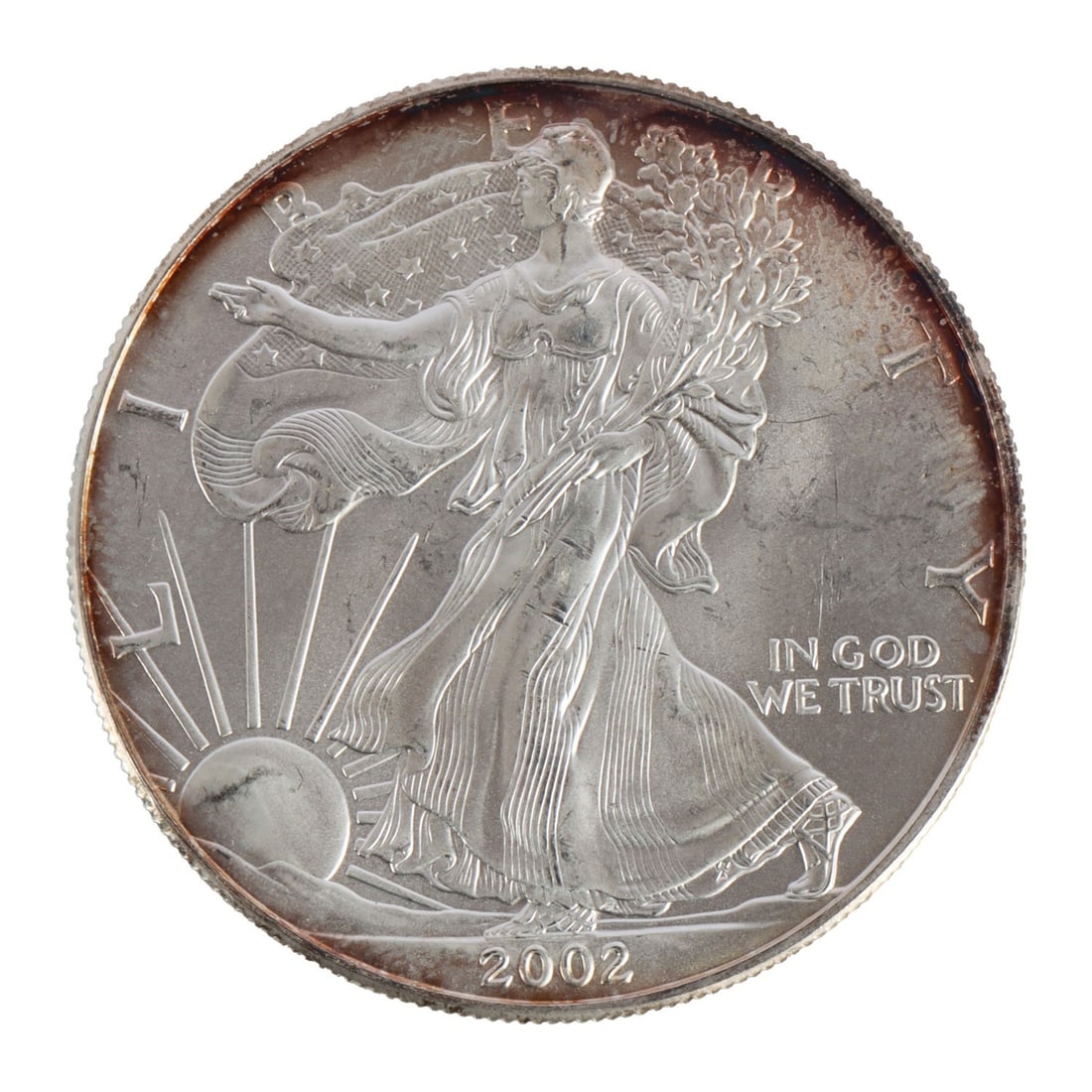 ONE US SILVER EAGLE 1 OZT .999 FINE SILVER COIN (1 of 2)