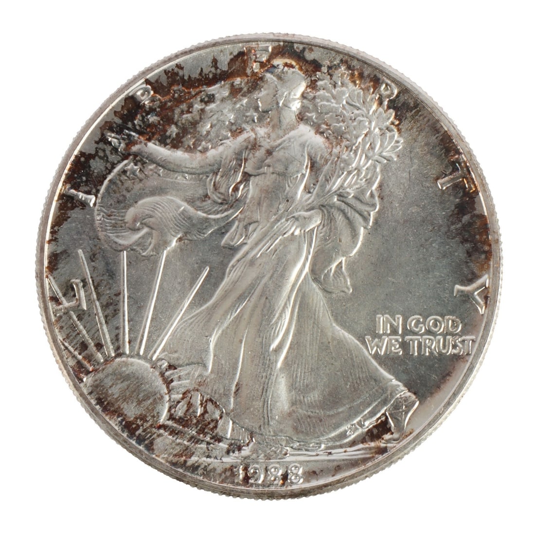 ONE US SILVER EAGLE 1 OZT .999 FINE SILVER COIN (1 of 2)