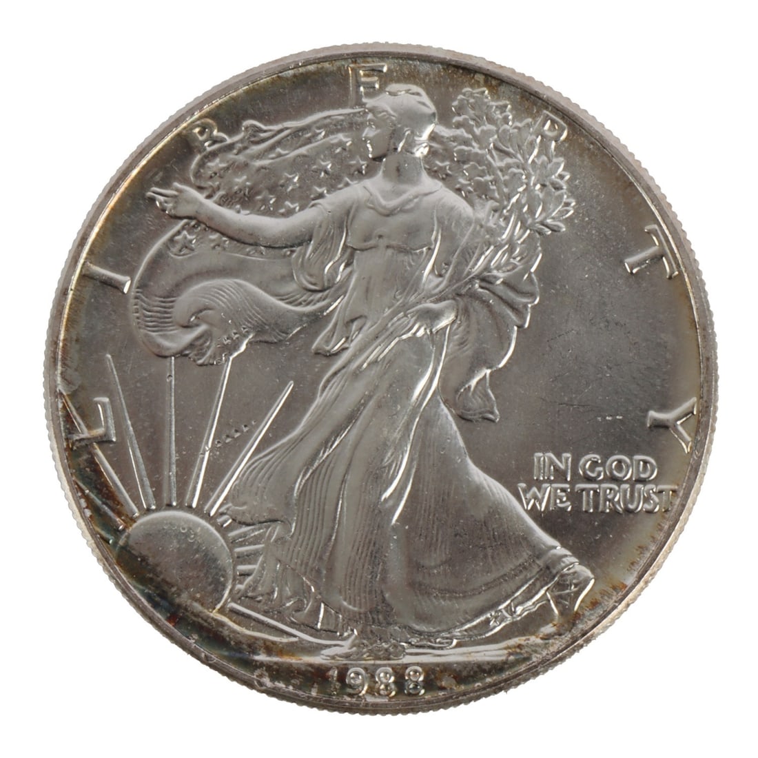 ONE US SILVER EAGLE 1 OZT .999 FINE SILVER COIN (1 of 2)