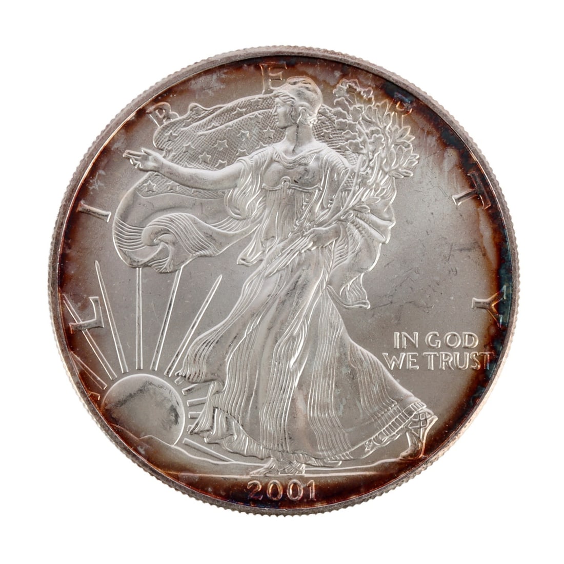 ONE US SILVER EAGLE 1 OZT .999 FINE SILVER COIN (1 of 2)