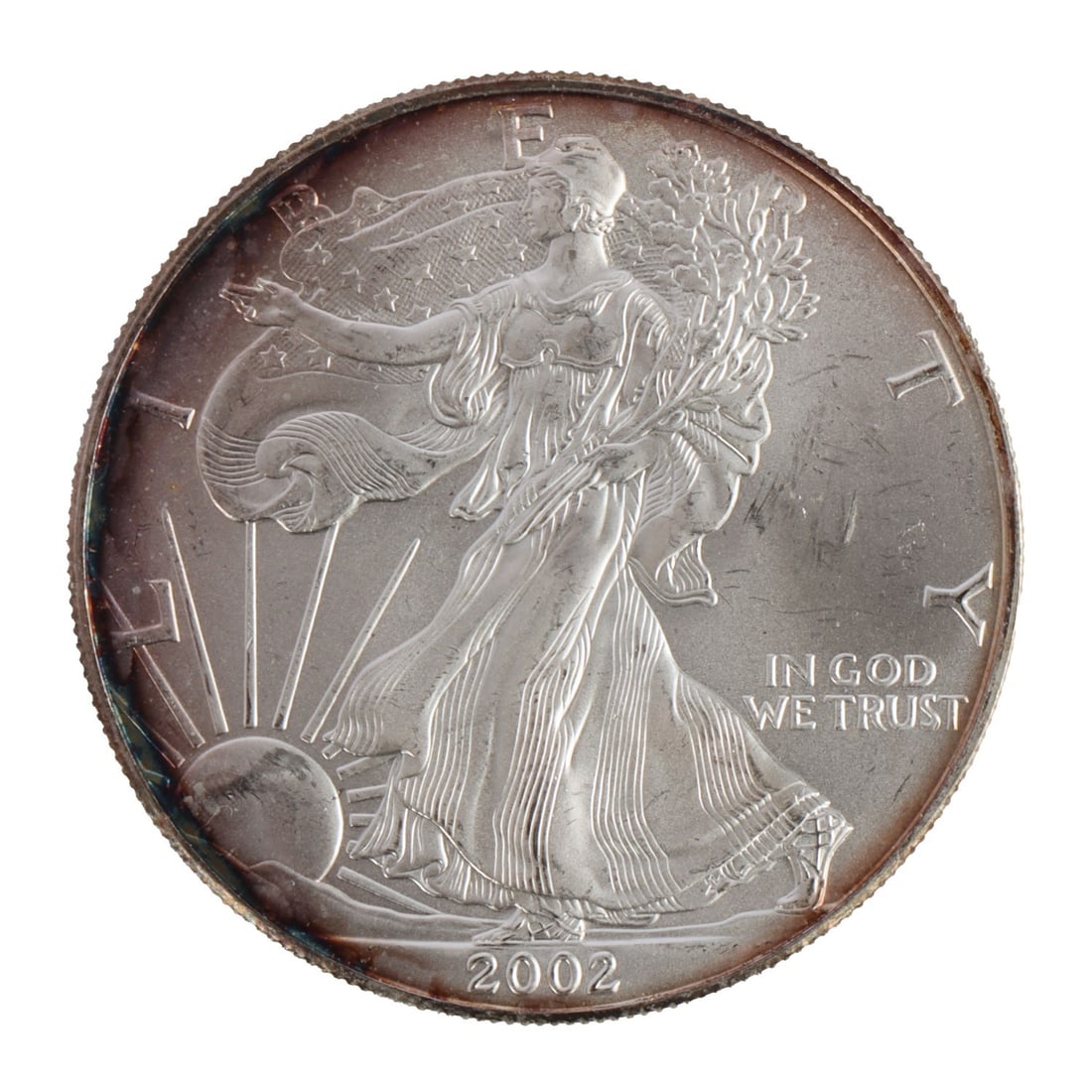 ONE US SILVER EAGLE 1 OZT .999 FINE SILVER COIN (1 of 2)