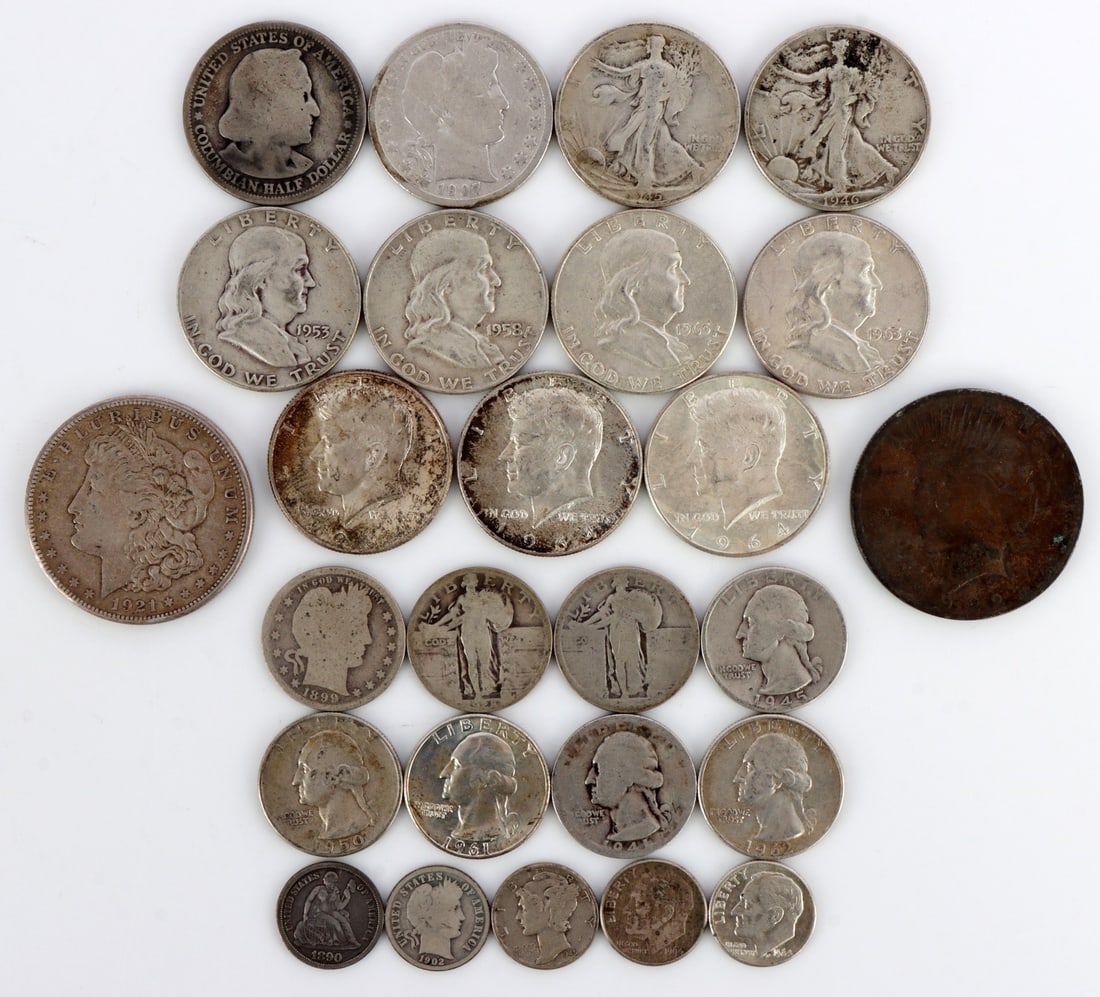 COLLECTION OF PRE-1964 90% SILVER COINAGE $10 FV (1 of 6)