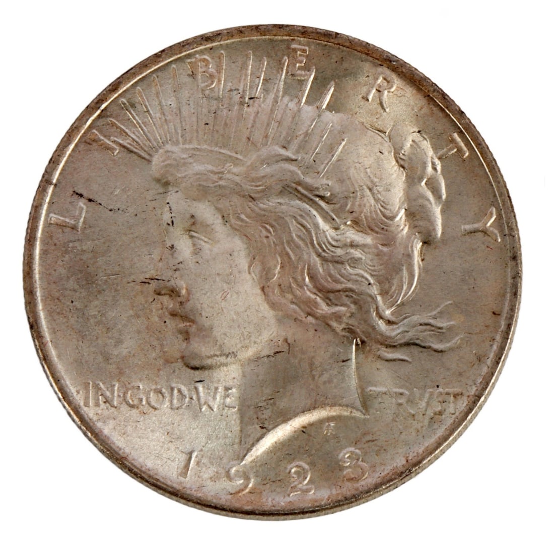ONE .900 SILVER PEACE DOLLAR 1923 D (1 of 3)