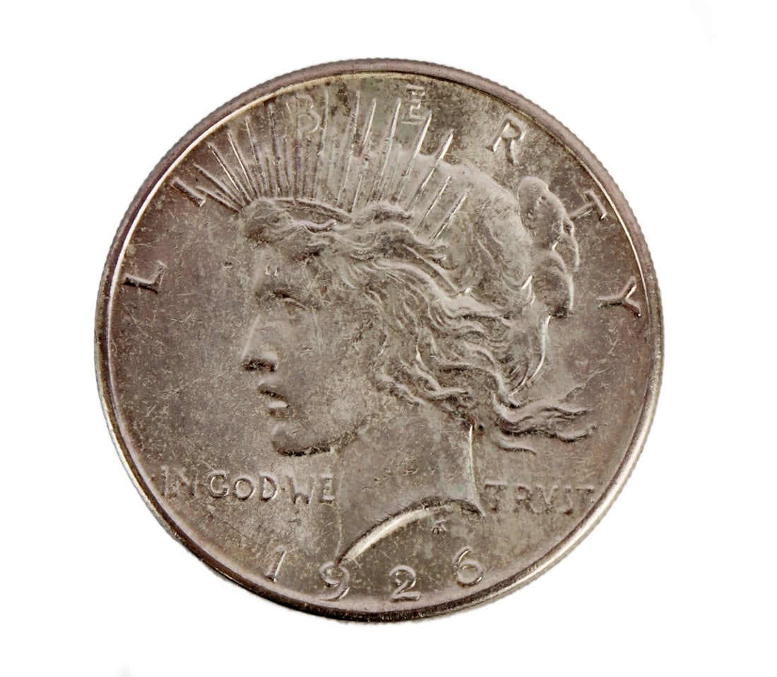 ONE .900 SILVER PEACE DOLLAR 1926 S (1 of 3)