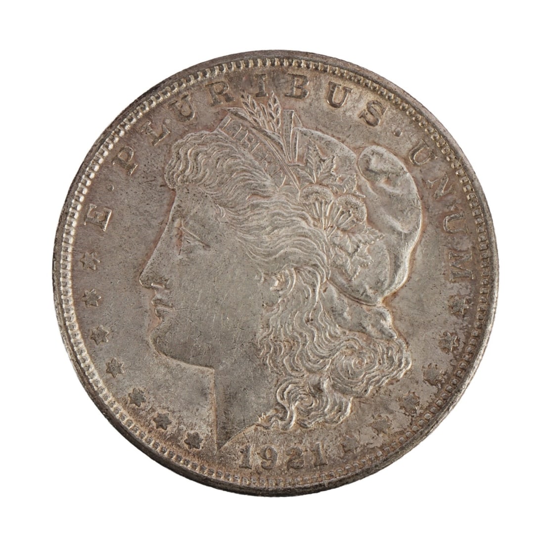 1921 MORGAN SILVER DOLLAR PHILADELPHIA MINT (1 of 3)