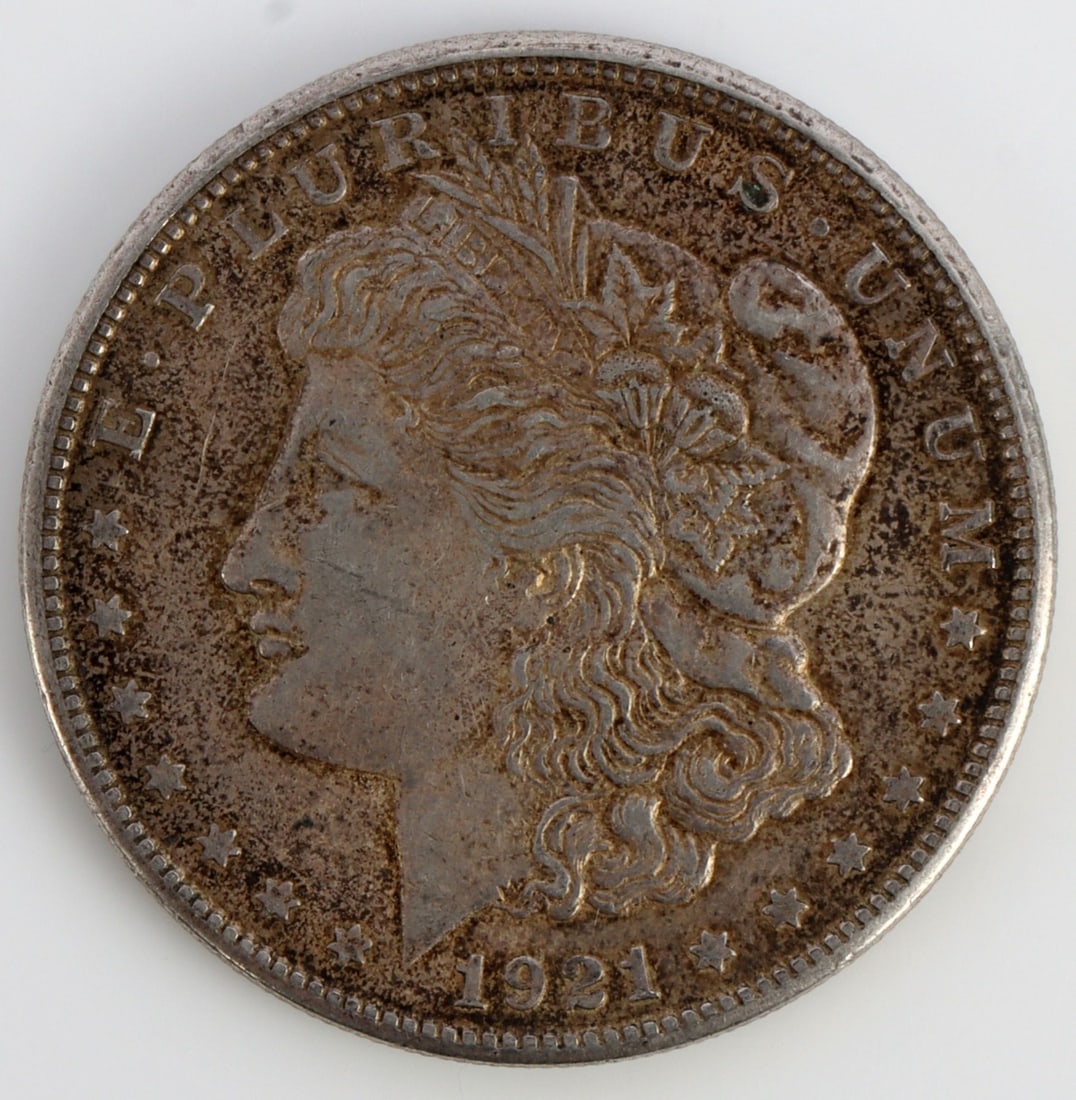 1921 S MORGAN SILVER DOLLAR COIN (1 of 3)