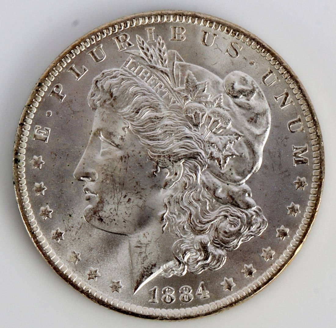 MINT STATE 1884 O MORGAN SILVER DOLLAR COIN (1 of 3)