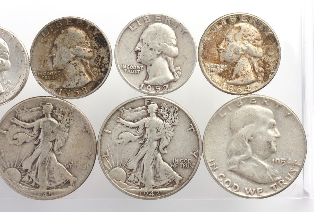 PRE-1964 US CONSTITUTIONAL SILVER $5 FACE VALUE - 4