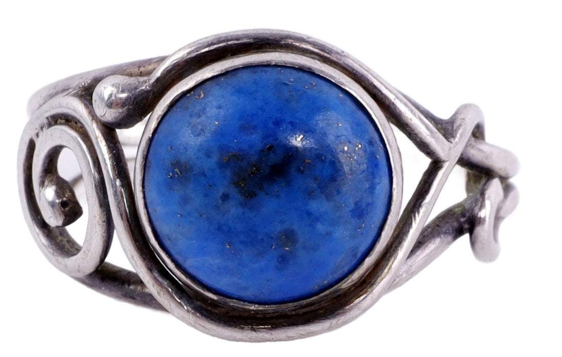 925 STERLING SILVER LAPIS RING HANDMADE (1 of 7)