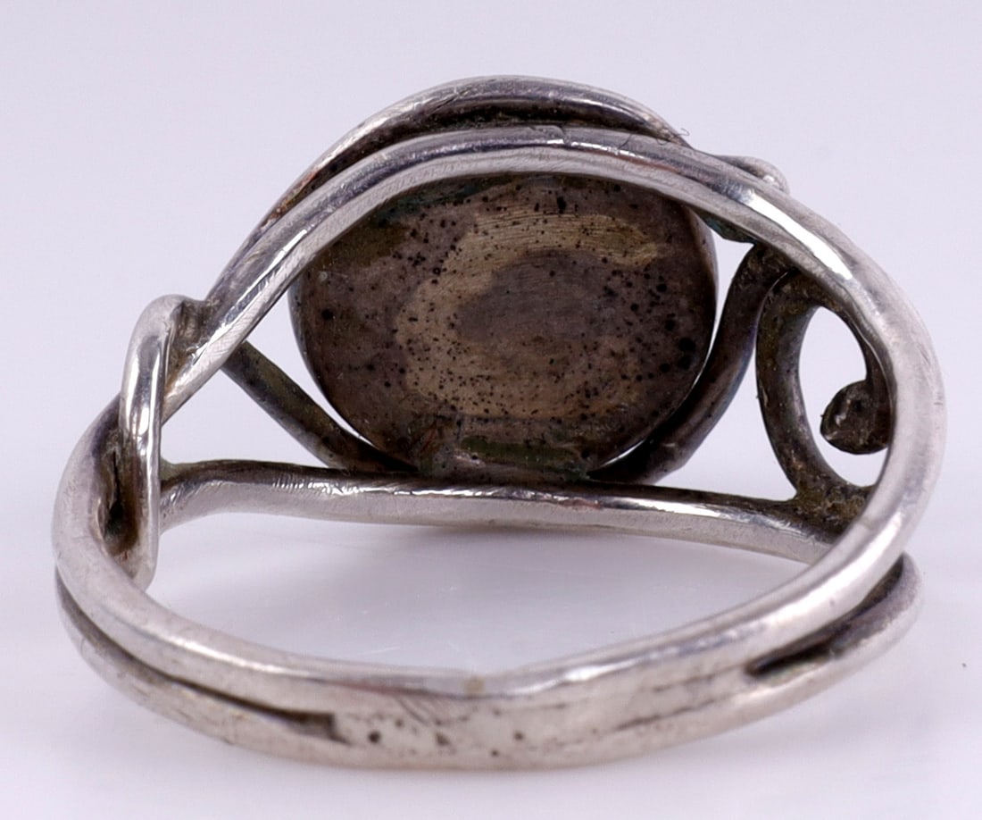 925 STERLING SILVER LAPIS RING HANDMADE - 6