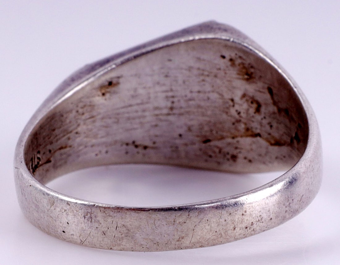 ZUNI STERLING SILVER TURQUOISE RING - 6