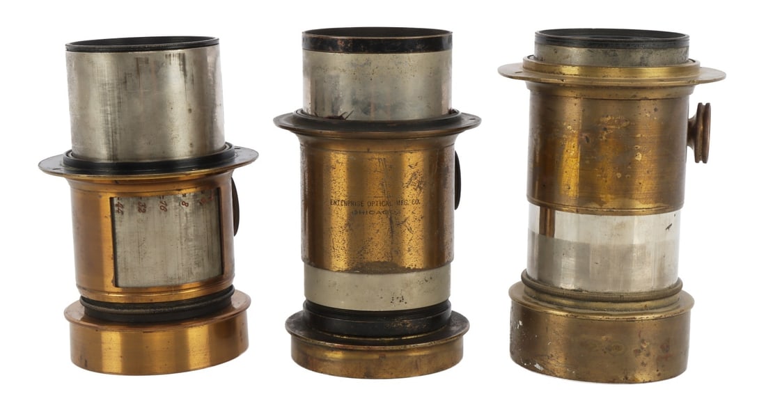BRASS CAMERA LENS 5-INCH ENTERPRISE LOT OF 3 (1 of 11)