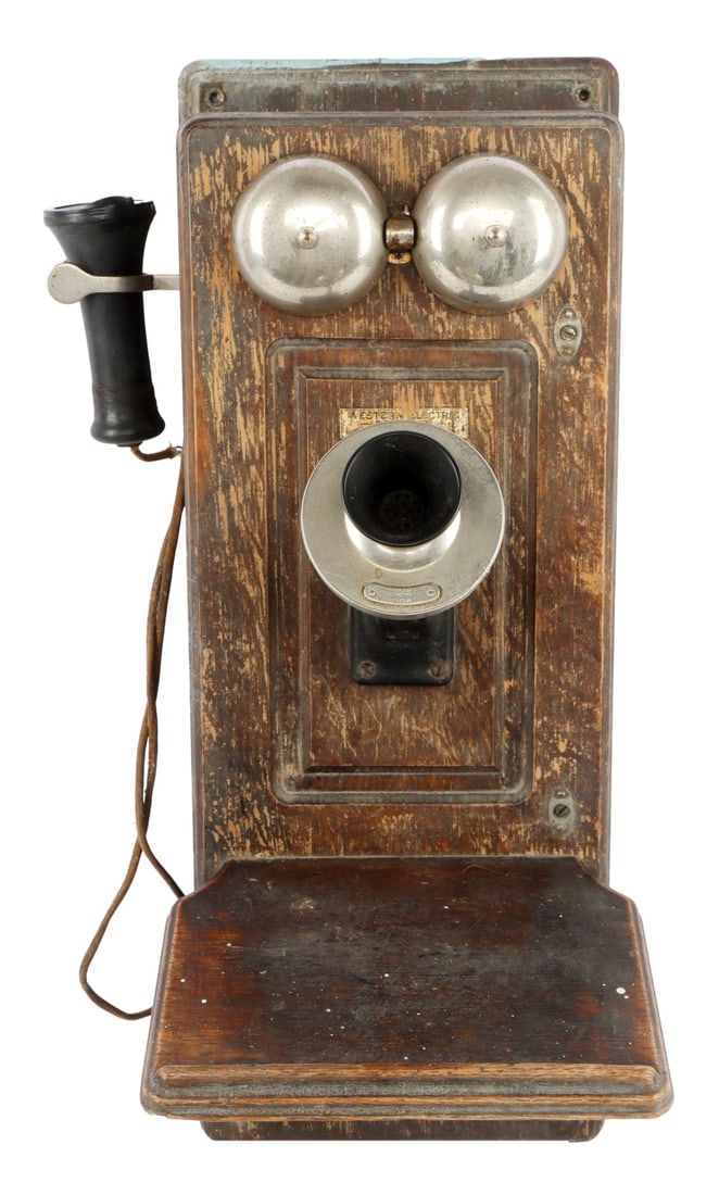 WESTERN ELECTRIC 250W OAK WOOD TELEPHONE (1 of 11)