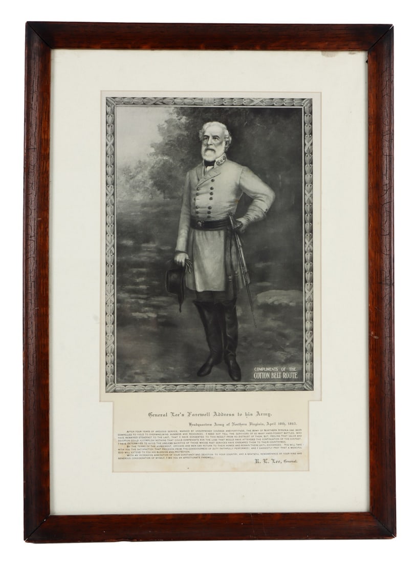 US CIVIL WAR LITHO PORTRAIT OF ROBERT E LEE (1 of 5)