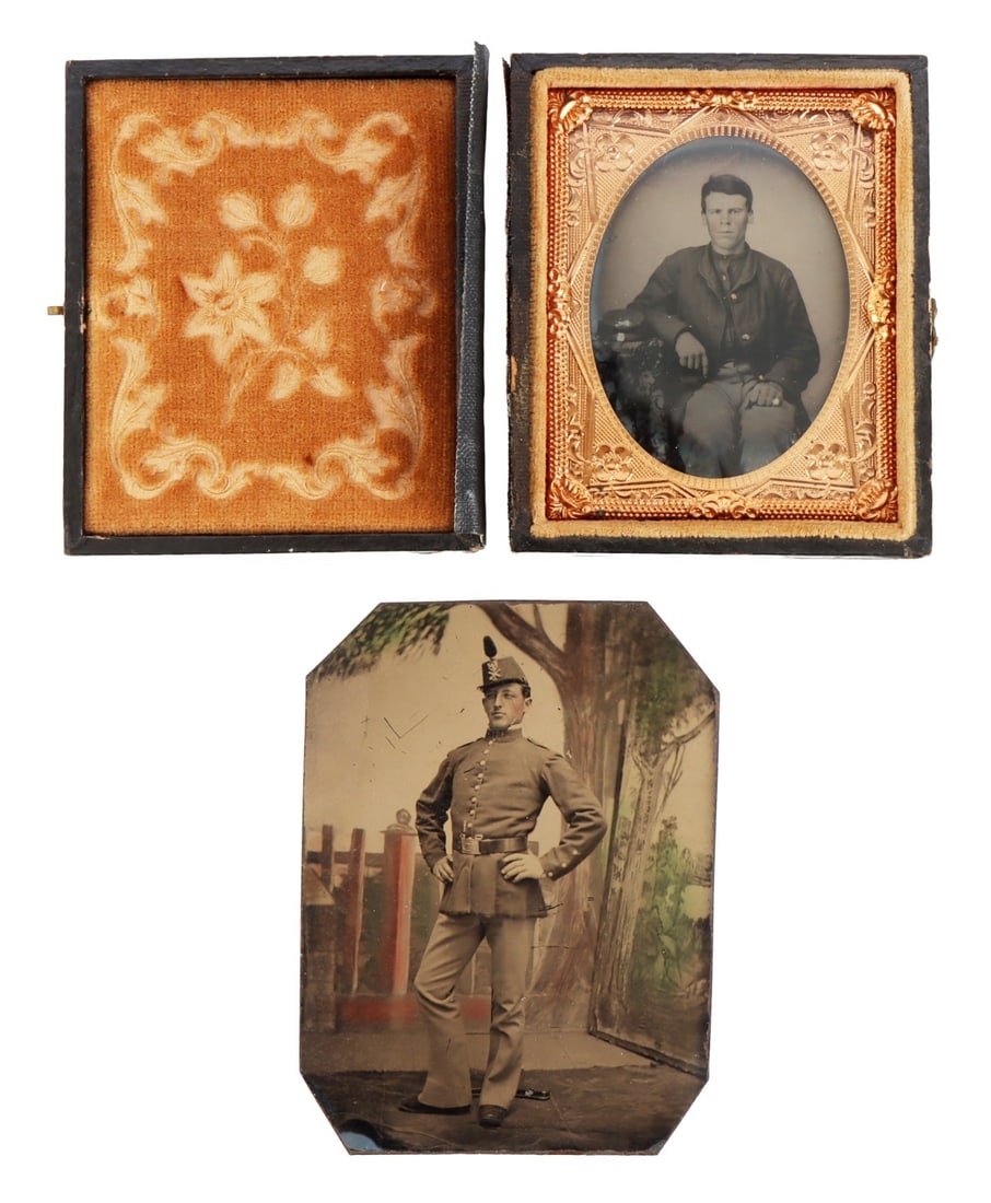 19TH C. CDV TINTYPE SOLDIERS' PORTRAIT PHOTO LOT 2 (1 of 6)