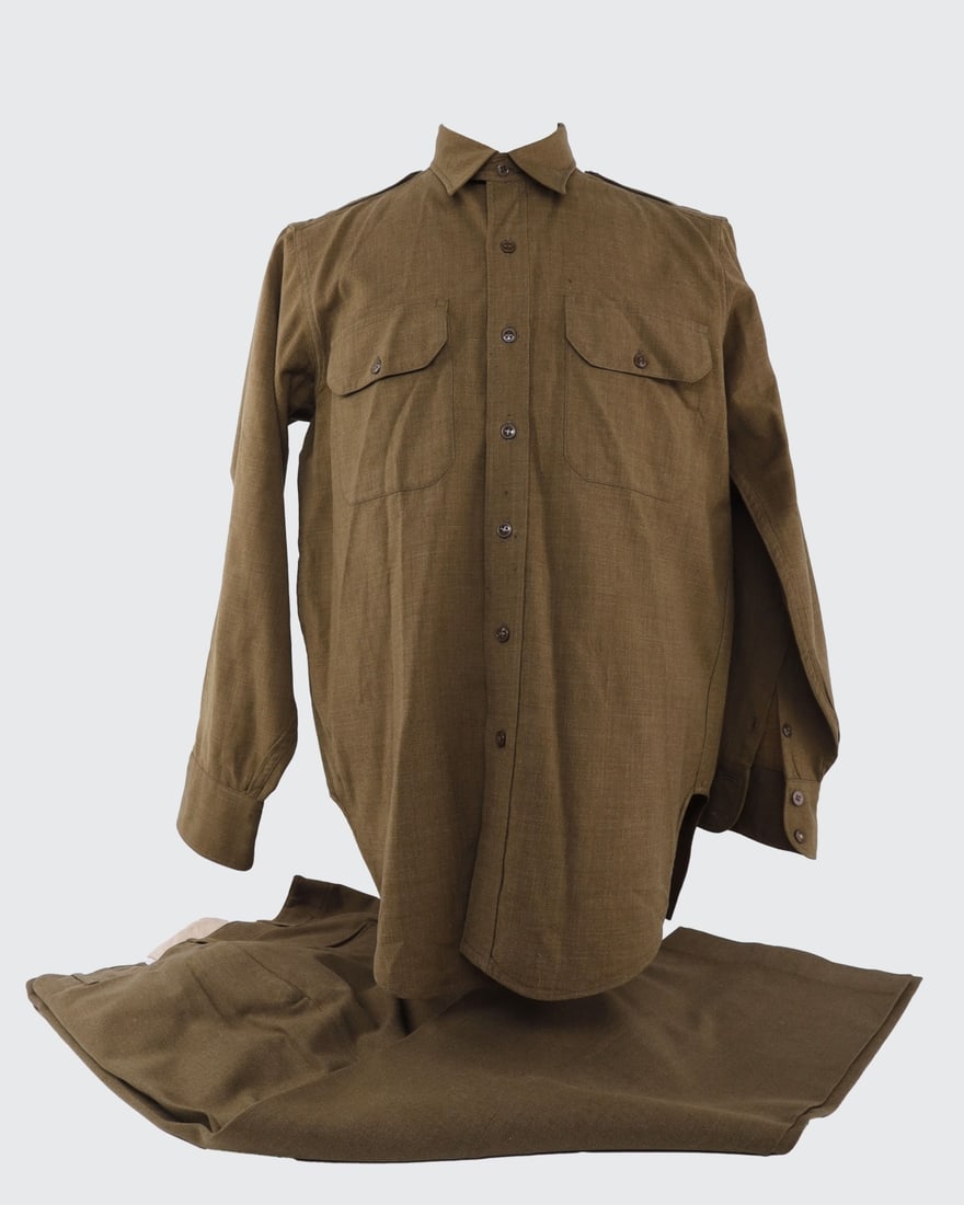 WWII US ARMY M1937 WOOL FIELD SHIRT & TROUSERS (1 of 8)