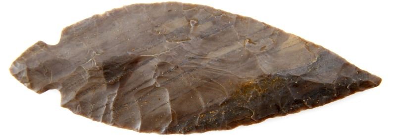 KENTUCKY 4.5 INCH TURKEY TAIL ARROWHEAD HART CO.: Well-crafted and free of repairs and damage.