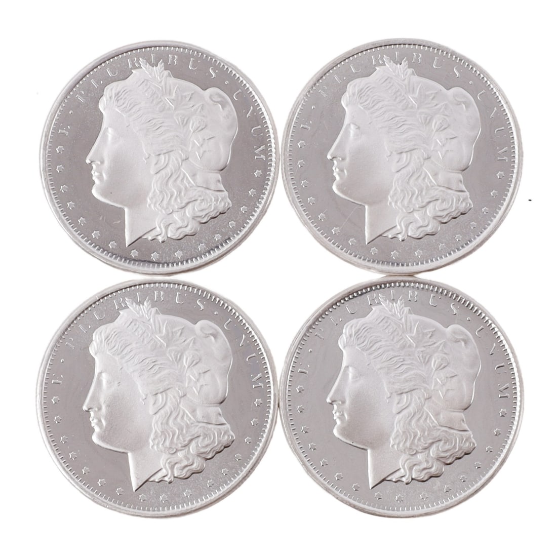 4 HALF TROY OUNCE .999 SILVER MORGAN ROUNDS (1 of 2)
