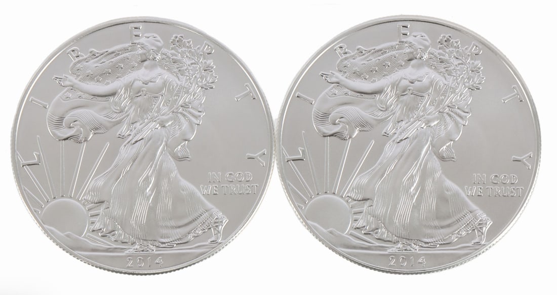 ONE 1 OZT .999 AMERICAN FINE SILVER EAGLE COIN: Minted 2014. This lot has a reserve.
