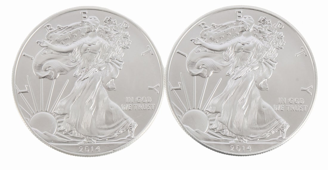 ONE 1 OZT .999 AMERICAN FINE SILVER EAGLE COIN: Minted 2014. This lot has a reserve.