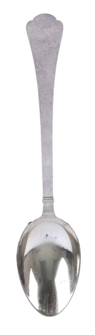 JEAN PUIFORCAT STERLING SILVER SERVING SPOON: Puiforcat marked. It measures 10 1/4 inches. Weighs 137 grams. This lot has a reserve.