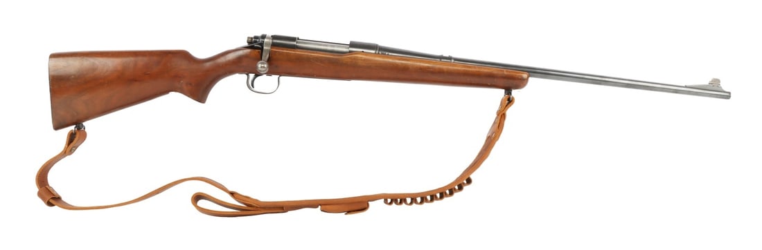 REMINGTON MODEL 721 .30-06 BOLT ACTION RIFLE: Remington Model 721 bolt-action rifle, production ca. 1949. Barrel length 24 inches. Receiver drilled for scope ring mounts. Ramp blade front sight, no rear sight. Smooth wood stock with checkered alu