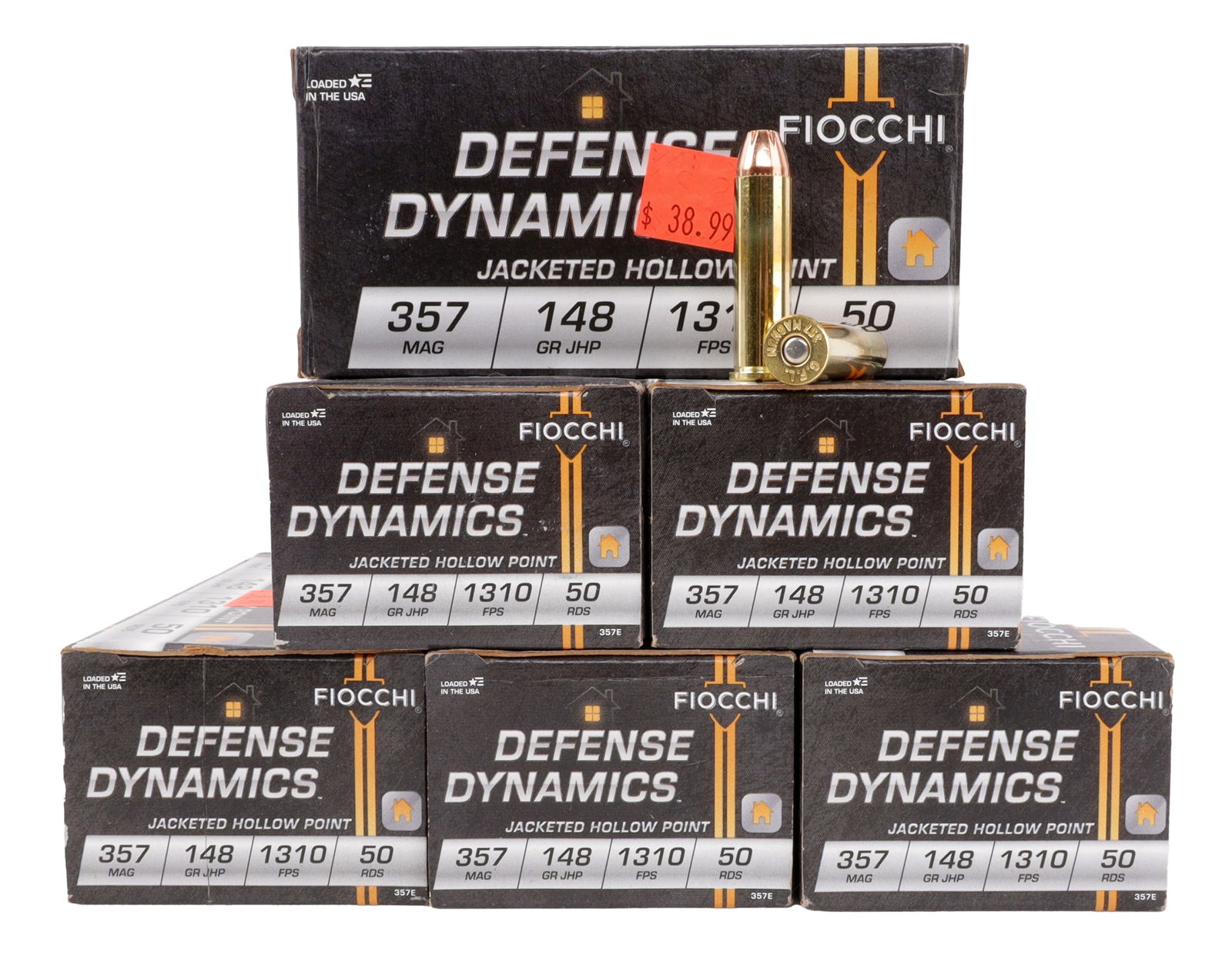 300 RDS .357 MAGNUM 148GR JHP FIOCCHI DEFENSE AMMO (1 of 2)