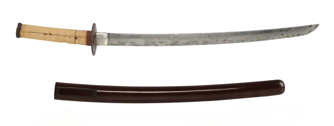 MUROMACHI PERIOD WAKIZASHI SWORD MUMEI (1 of 9)