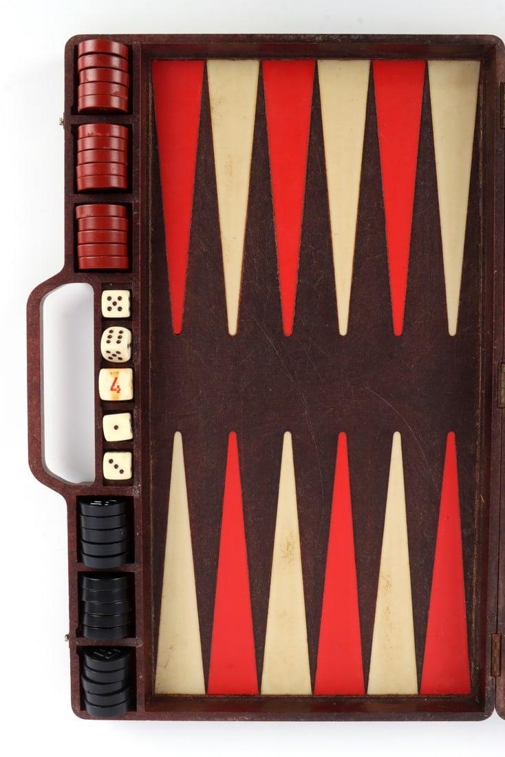 WWII GERMAN BACKGAMMON GAME BOARD - 6