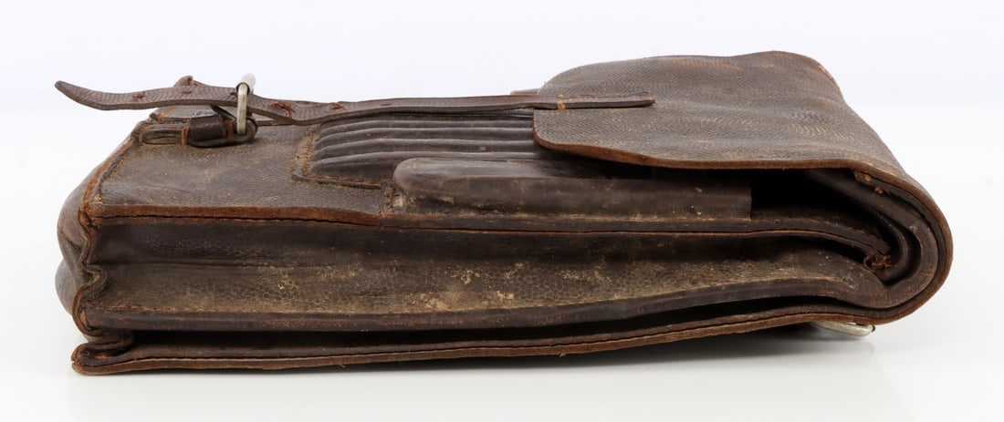 WWII LUFTWAFFE LEATHER DISPATCH MAP CASE LBA (S) - 3