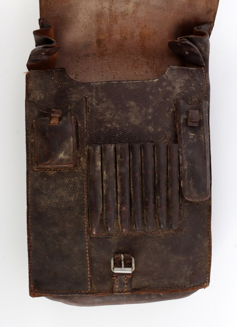 WWII LUFTWAFFE LEATHER DISPATCH MAP CASE LBA (S) - 4