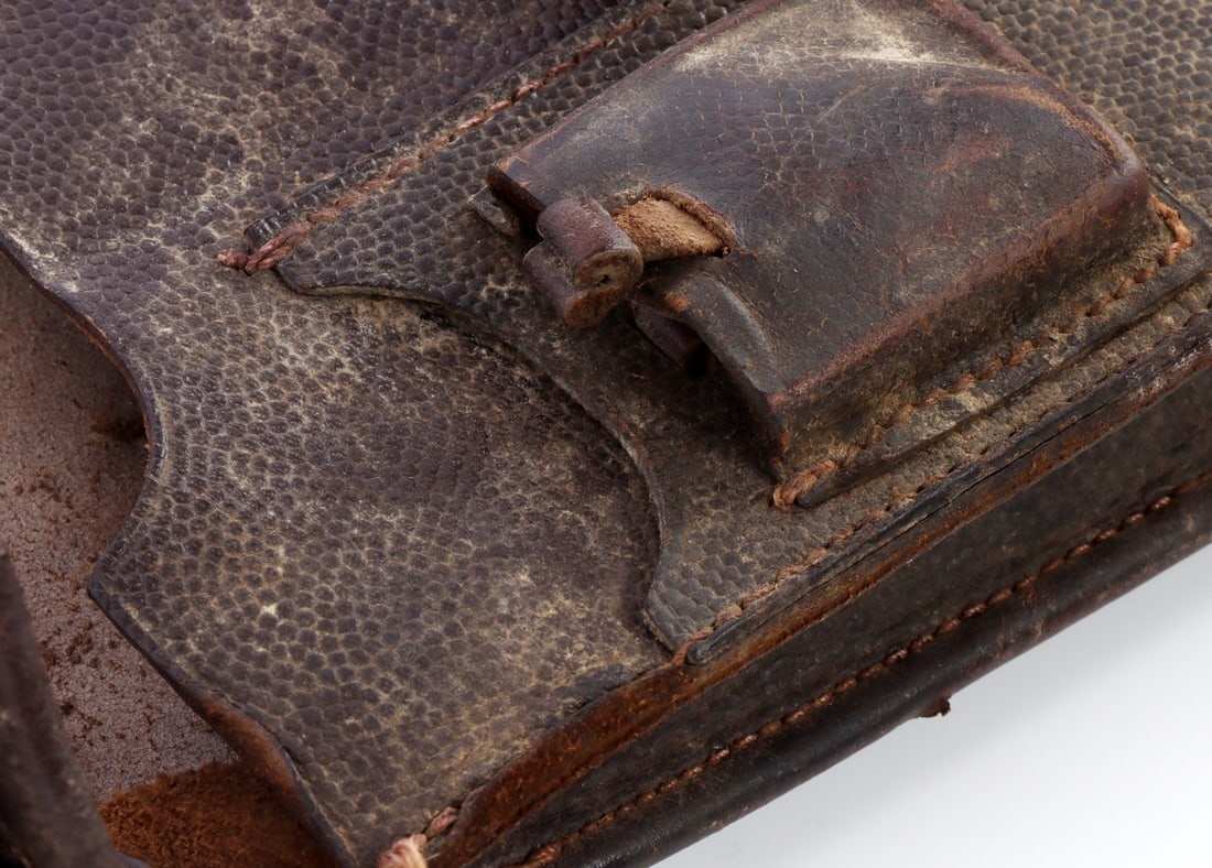 WWII LUFTWAFFE LEATHER DISPATCH MAP CASE LBA (S) - 5