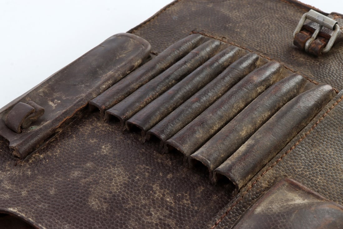 WWII LUFTWAFFE LEATHER DISPATCH MAP CASE LBA (S) - 7