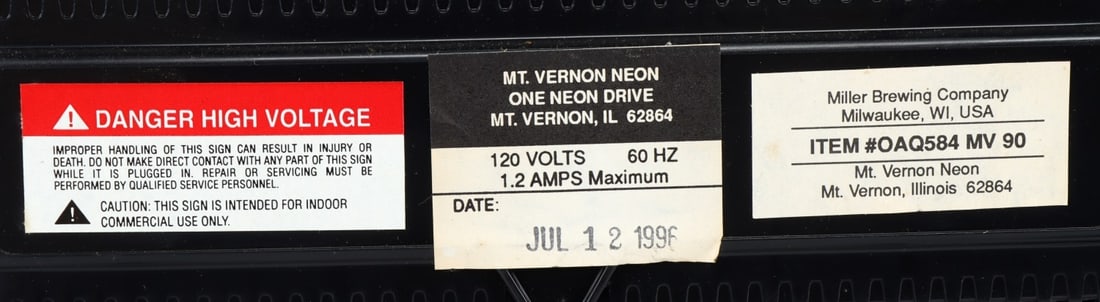 CLASSIC MILLER NEON EAGLE BEER SIGN - 5