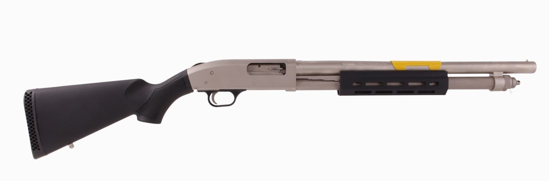 MOSSBERG 590A1 MARINECOTE 12GA SHOTGUN NIB: New in box Mossberg 590A1 Marinecote pump-action shotgun, 12 gauge, 3-inch chamber, cyl. bore. Barrel length 18.5 inches. Capacity 6+1. FFL required for transfer. | Caliber: 12 gauge | Serial Number: