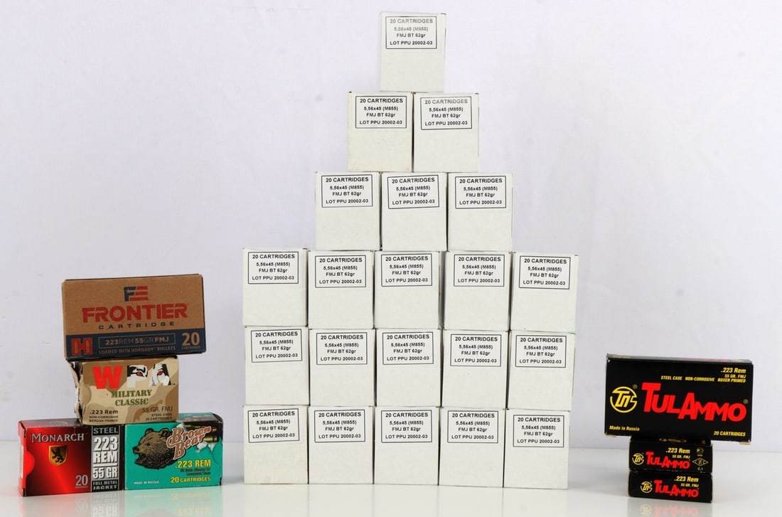 560 RDS 5.56X45 62GR FMJ PPU RIFLE AMMO (1 of 4)