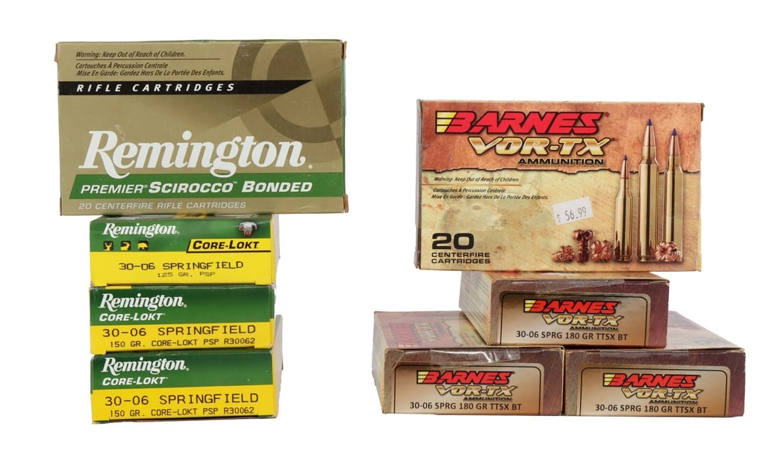 160 RDS .30-06 SPRG CORE-LOKT & BARNES AMMO (1 of 3)