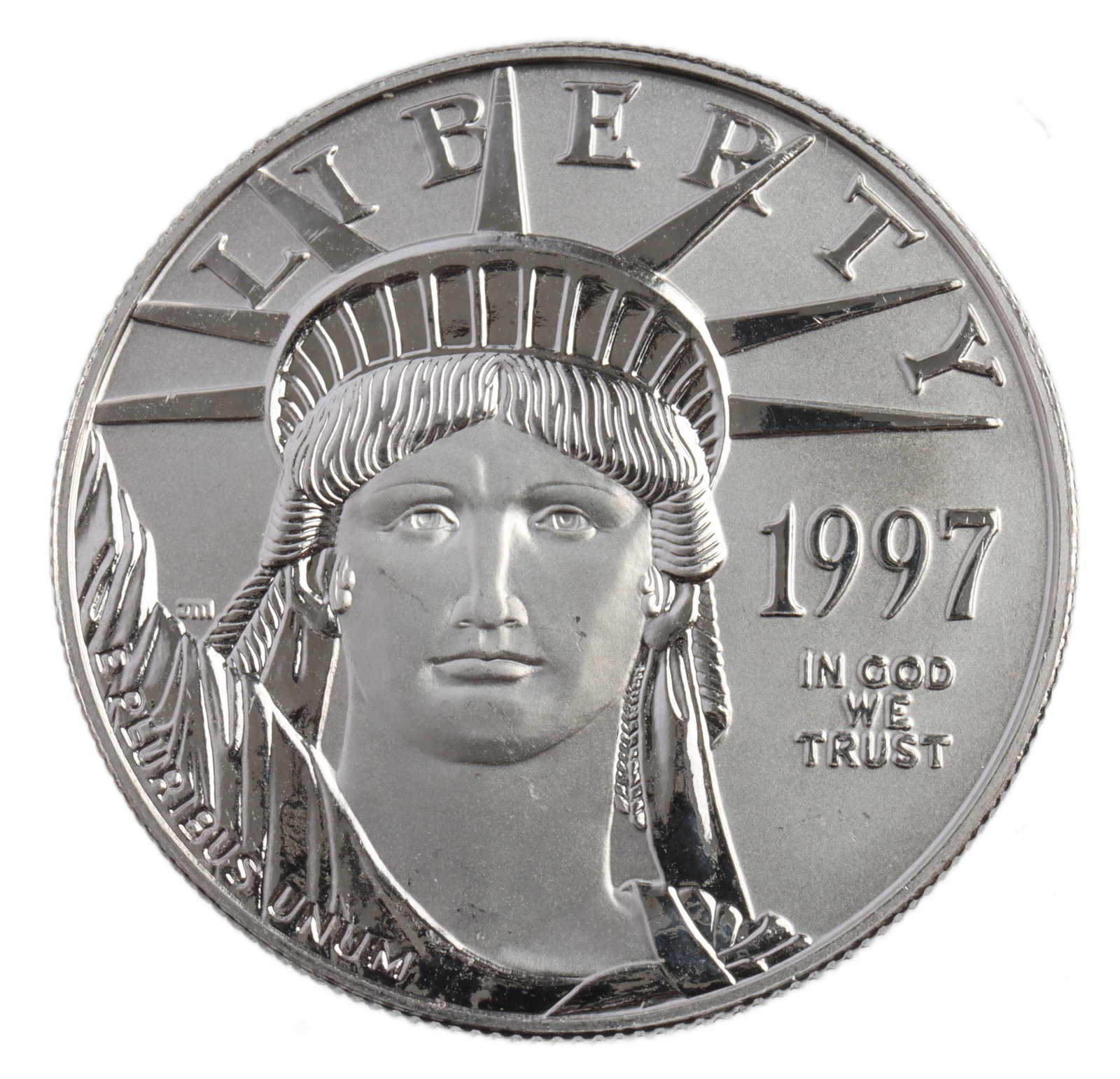 ONE OUNCE 100 DOLLAR 1997 PLATINUM EAGLE COIN (1 of 2)