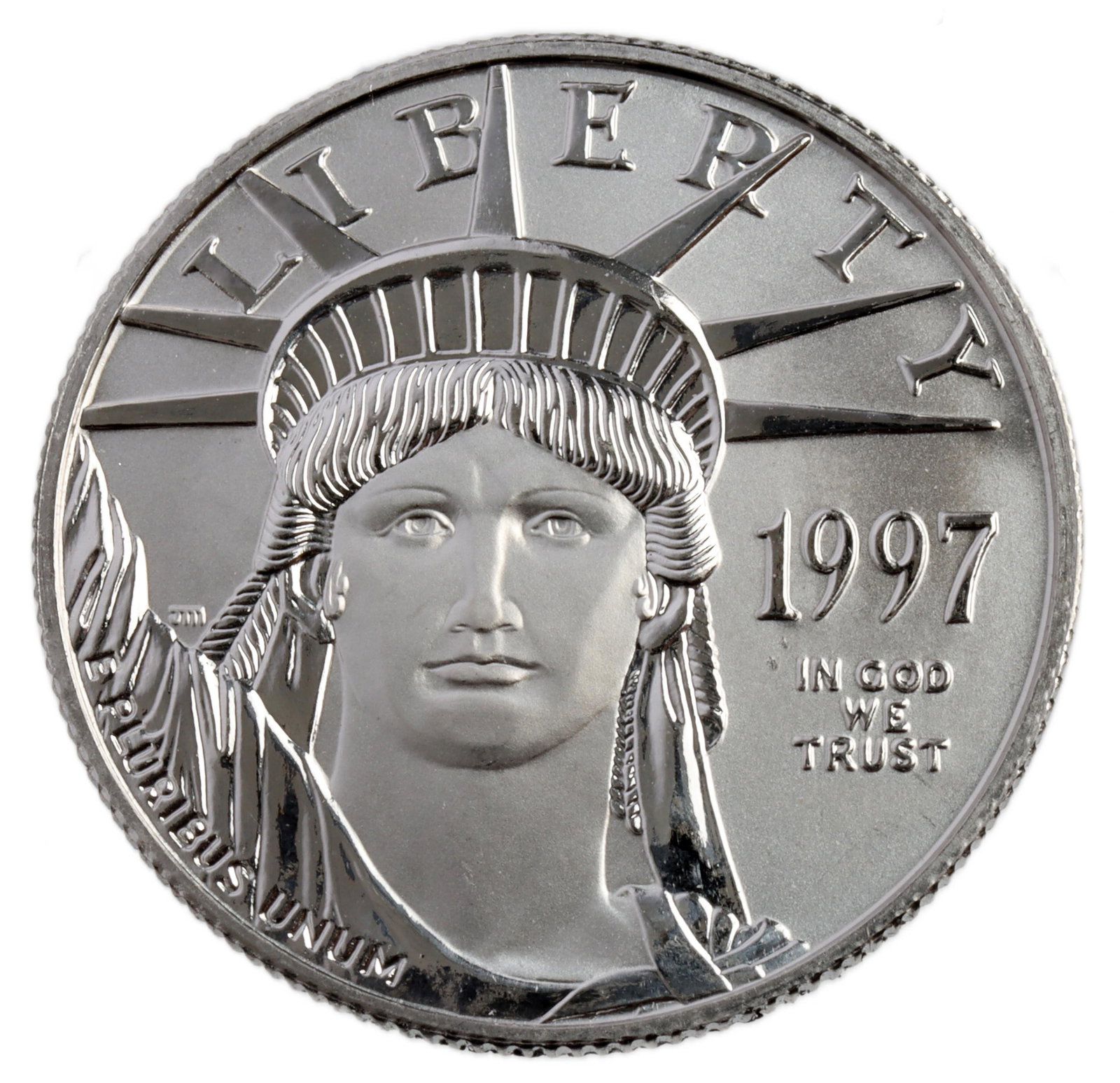 HALF OUNCE 50 DOLLAR 1997 PLATINUM EAGLE COIN (1 of 2)