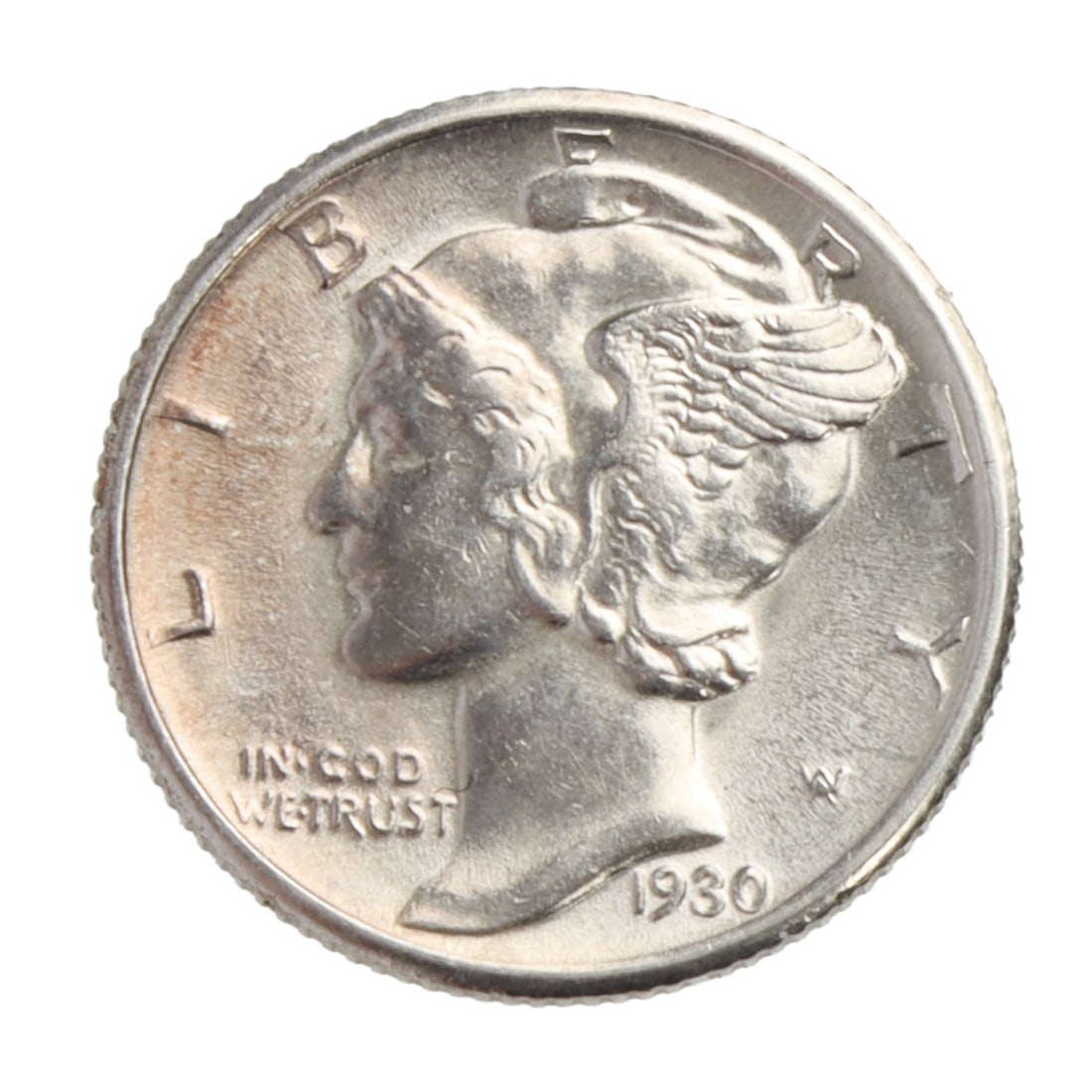 MINT STATE US 1930 MERCURY DIME COIN (1 of 2)