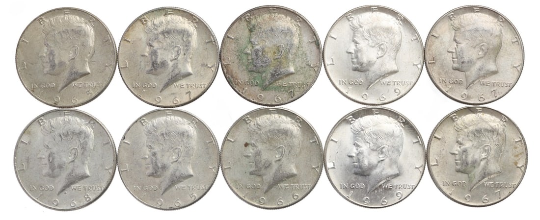 40% SILVER KENNEDY HALVES $5 FACE VALUE (1 of 2)
