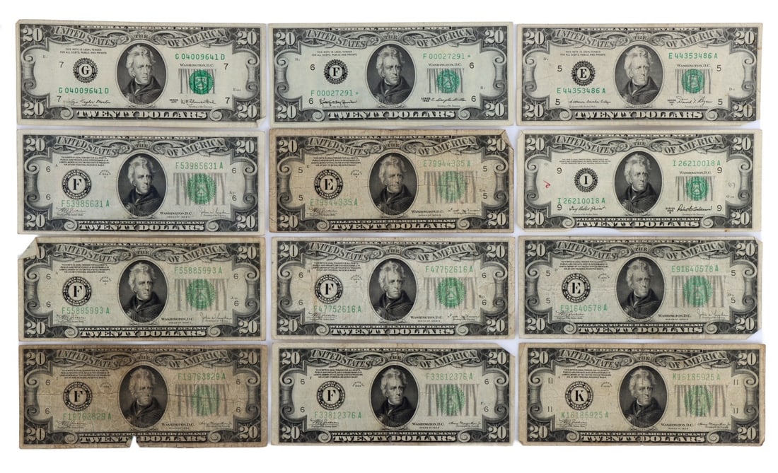 $240 FACE VALUE TWENTY DOLLAR NOTES (1 of 8)