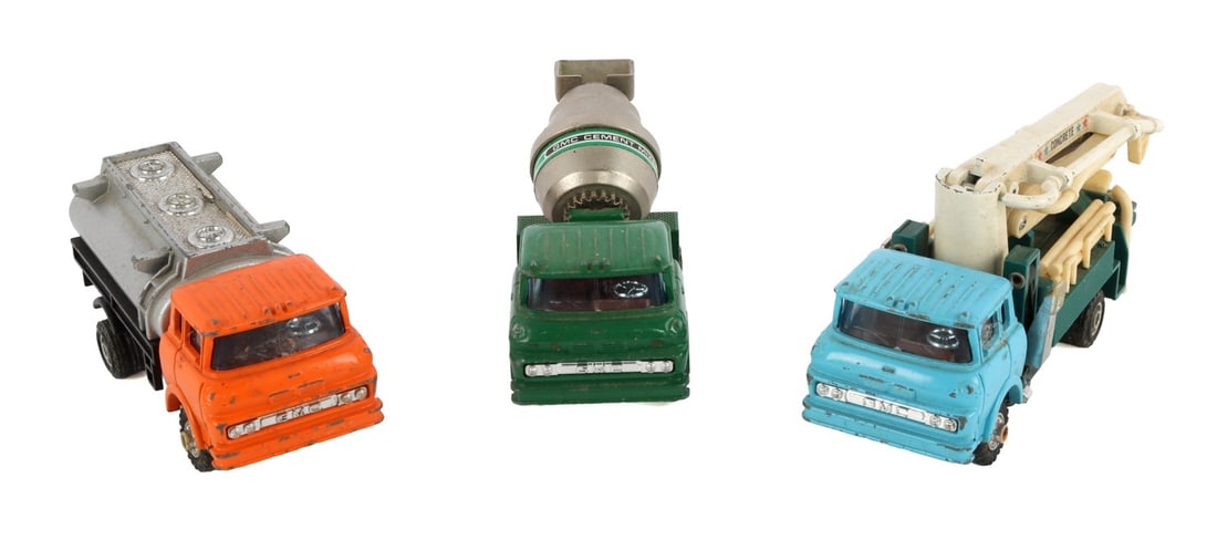 SHINSEI MINI GMC CAB OVER DIE CAST TRUCK LOT OF 3 (1 of 14)
