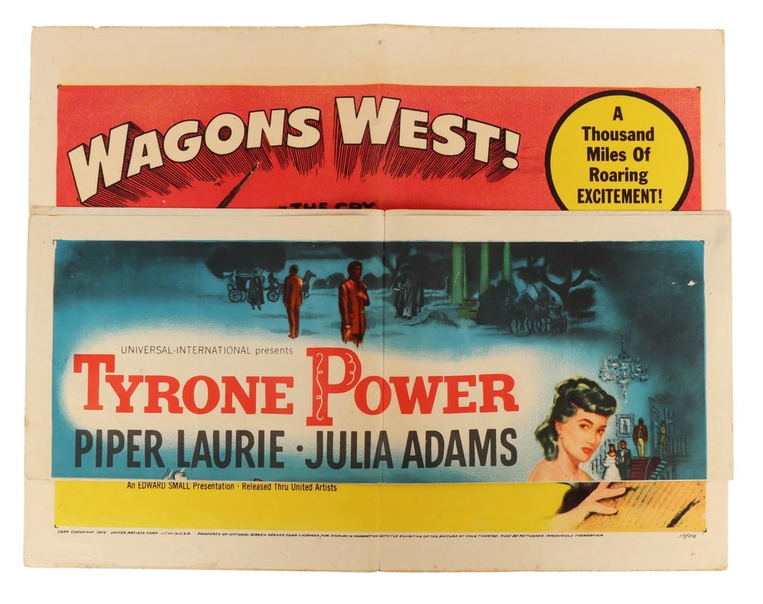 ONE-SHEET 1950S WESTERN MOVIE POSTER LOT OF 2 (1 of 12)