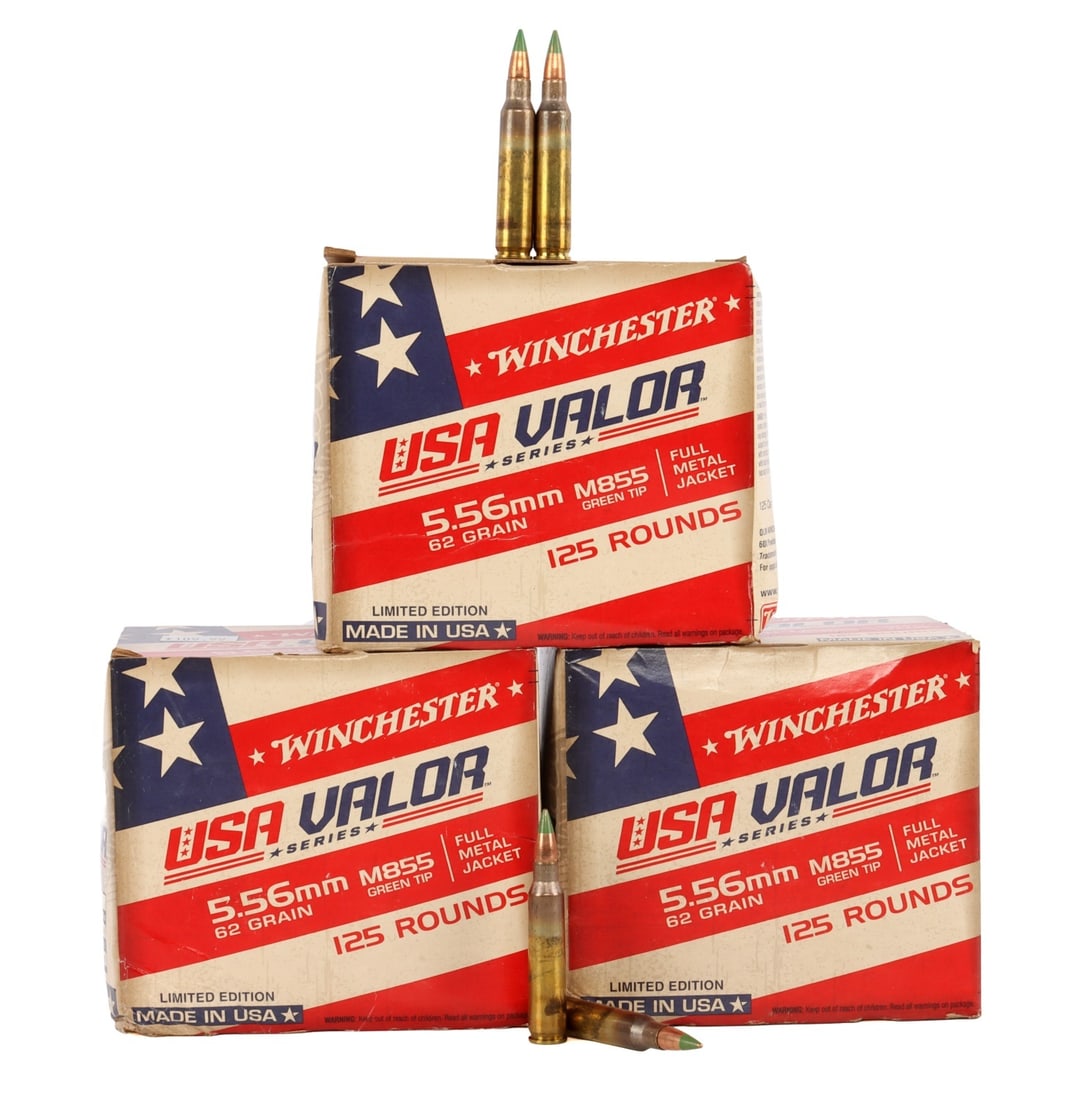 375 ROUNDS 5.56 WINCHESTER AMMO 62GR (1 of 3)